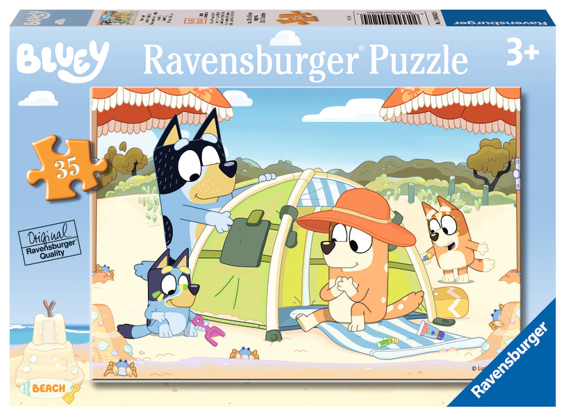 Casse-tête 35 morceaux Bluey at the Beach – Ravensburger