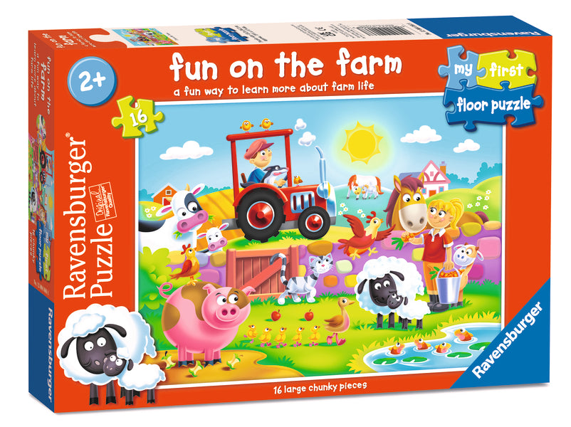 Casse-tête de sol 16 morceaux Fun on the Farm – Ravensburger