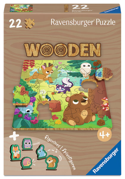 Casse-tête en bois 22 morceaux Forest Animals – Ravensburger