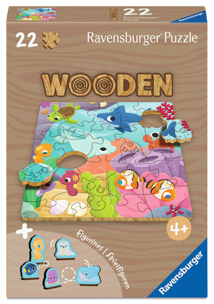 Casse-tête en bois 22 morceaux Sea Animals – Ravensburger