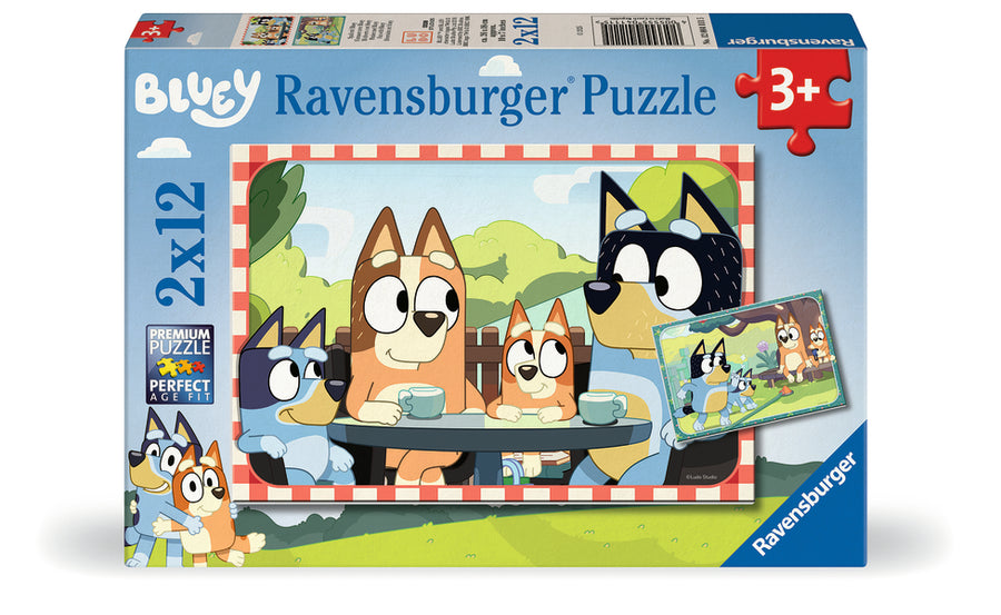 Coffret de casse-têtes 2 × 12 morceaux Bluey – Ravensburger