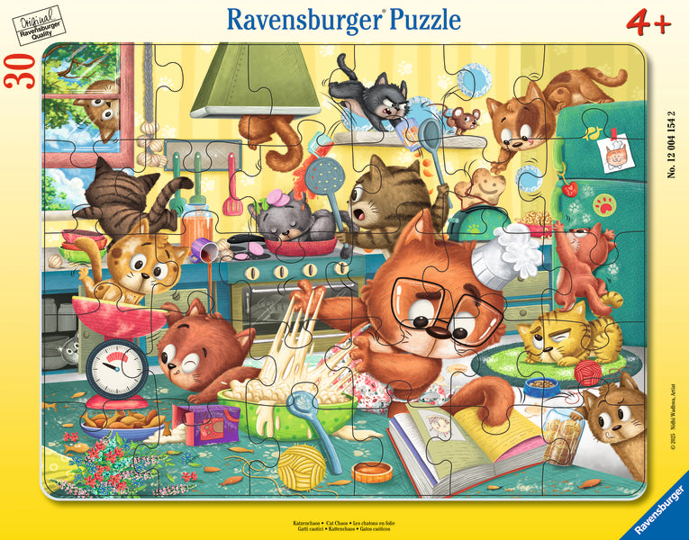 Casse-tête avec cadre 30 morceaux Cat Chaos – Ravensburger