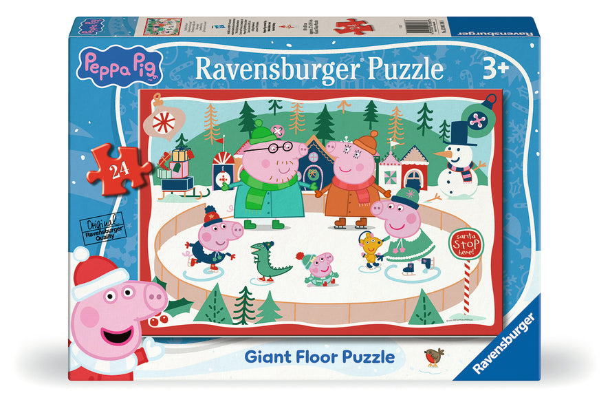 Casse-tête de sol 24 morceaux Peppa Pig Christmas Giant – Ravensburger