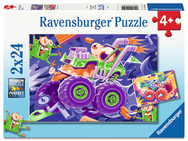 Coffret de casse-têtes 2 × 24 morceaux Monster Trucks – Ravensburger