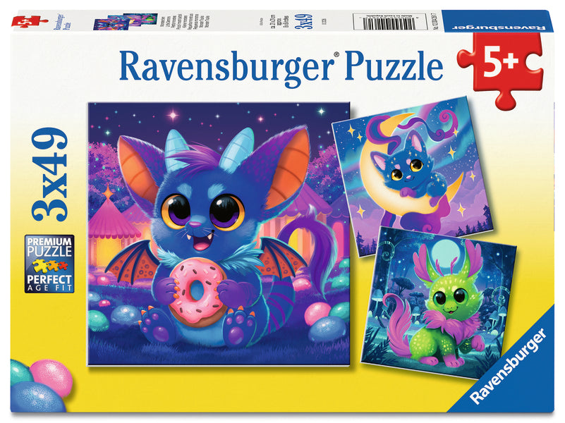 Coffret de casse-têtes 3 × 49 morceaux Little Demons – Ravensburger