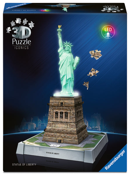 Casse-tête 3D 108 pièces Iconics Statue of Liberty Night Ed. – Ravensburger
