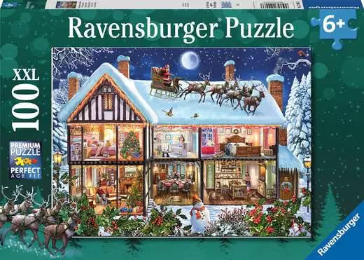 Casse-tête Ravensburger Noël à la maison – 100 pièces XXL – image du produit