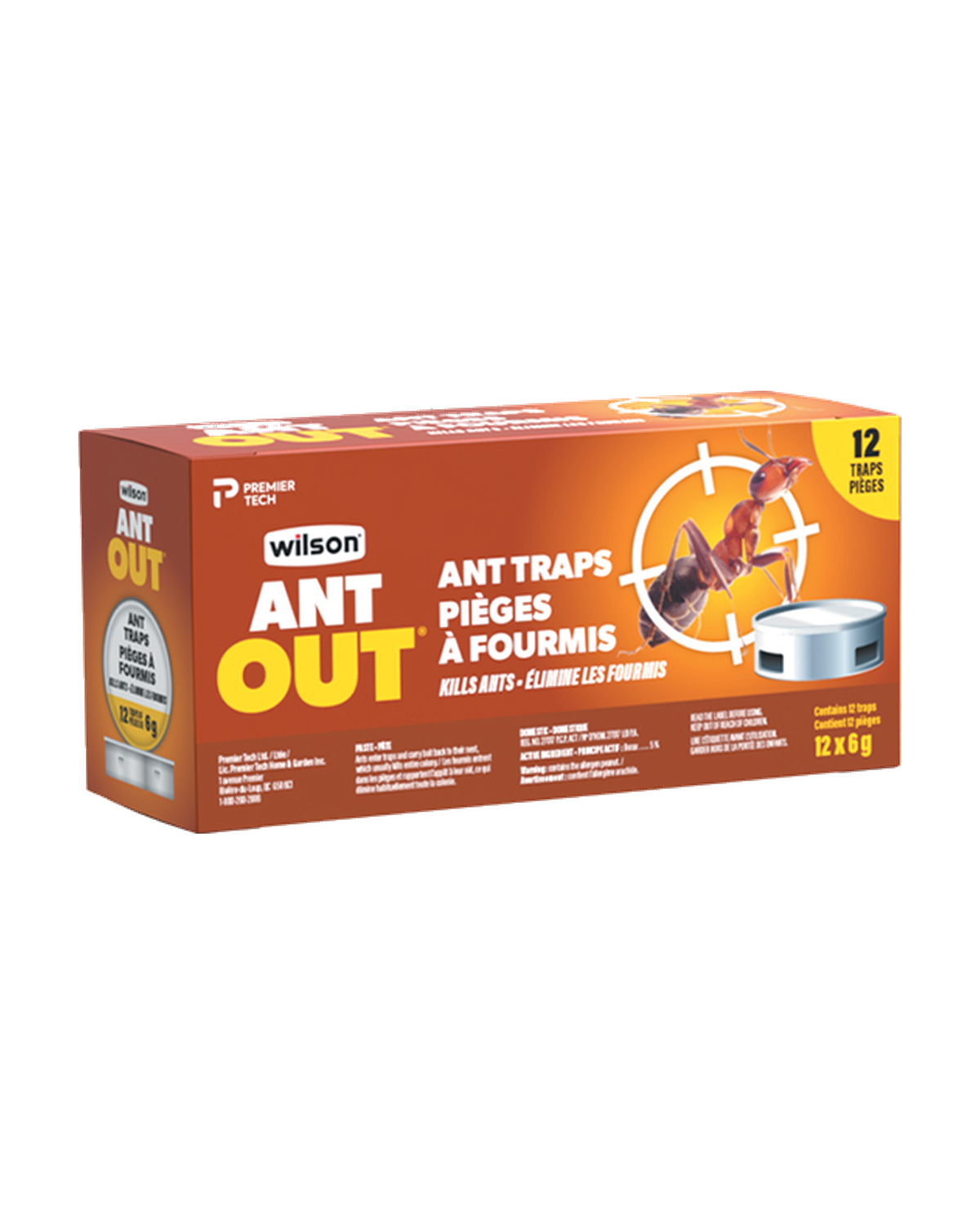 12 pièges à fourmis AntOut® de Wilson — photo sur fond blanc