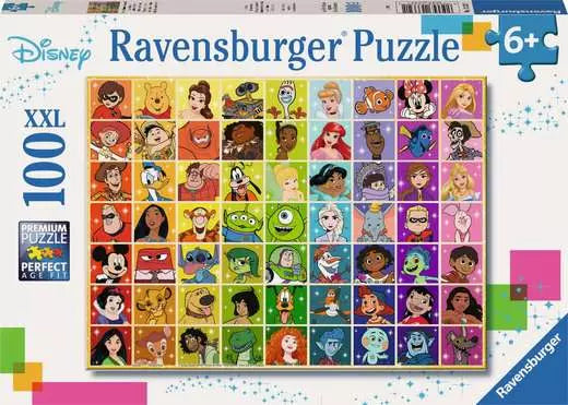 Casse-tête Ravensburger Disney – Palette de couleurs – 100 pièces XXL – image du produit