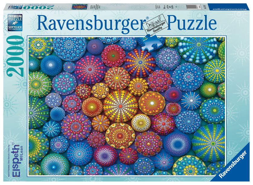 Casse-tête 2000 morceaux Radiating Rainbow Mandalas – Ravensburger