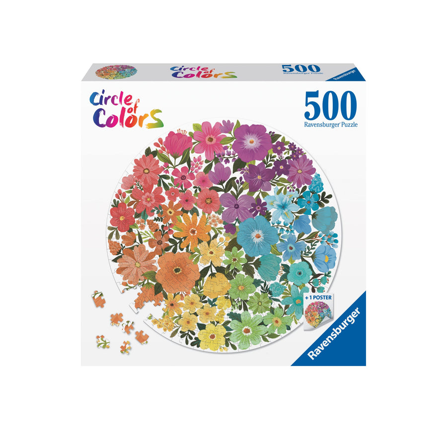 Casse-tête rond 500 morceaux Flowers – Ravensburger