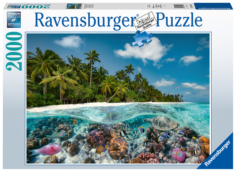 Casse-tête 2000 morceaux A Dive in the Maldives – Ravensburger