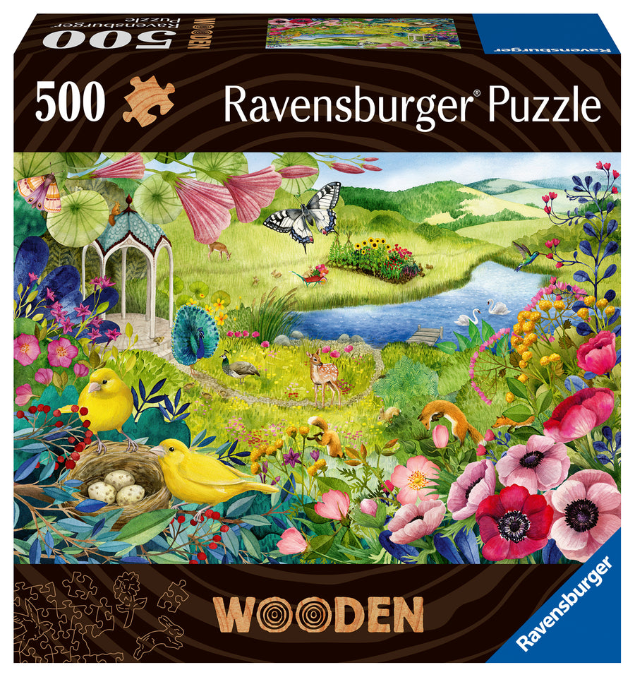 Casse-tête en bois 500 morceaux Nature Garden – Ravensburger