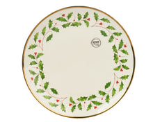 Assiette de Noël en porcelaine à houx – Vert