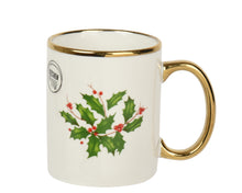 Tasse de Noël en porcelaine à houx – Vert