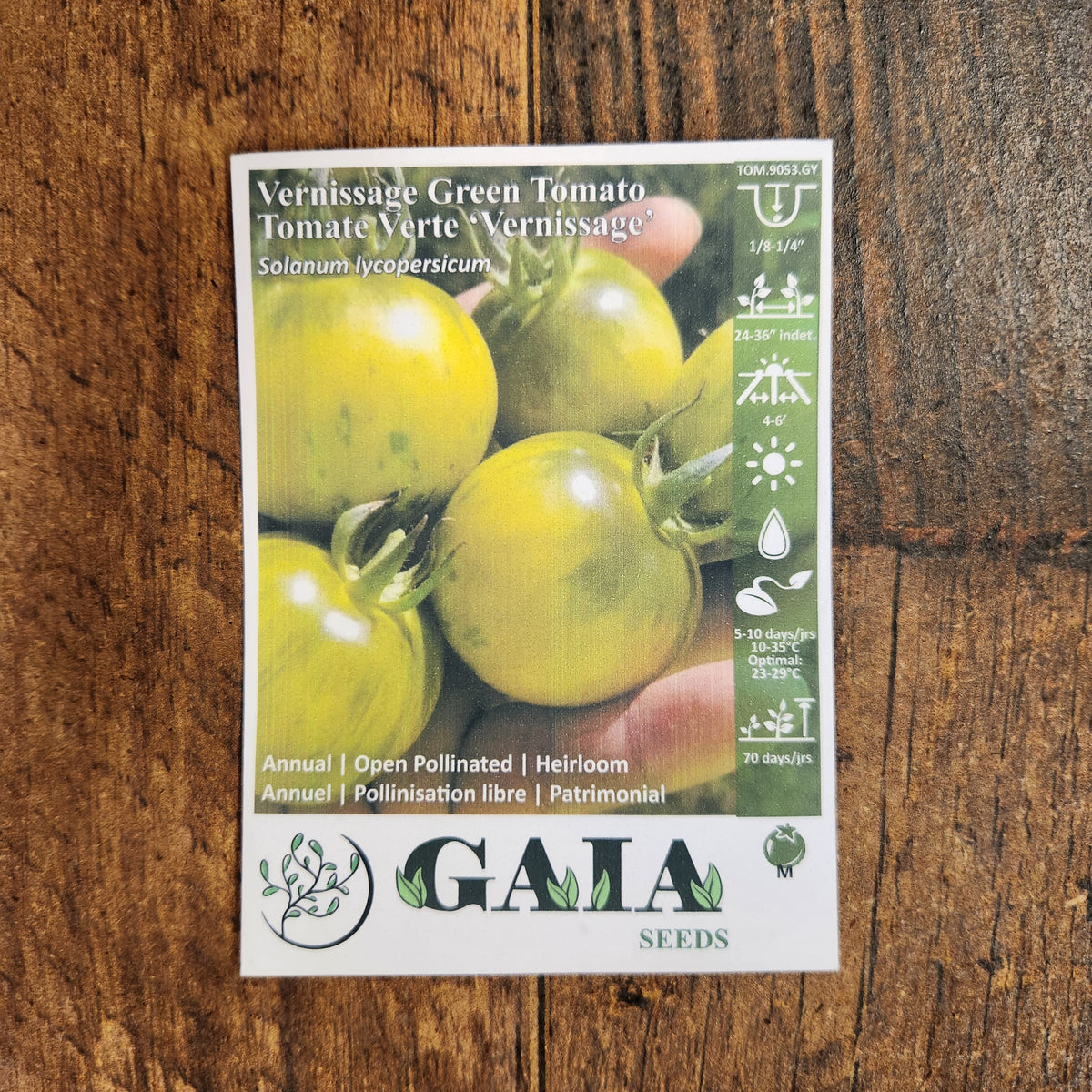 Tomate 'Vernissage Green' bio