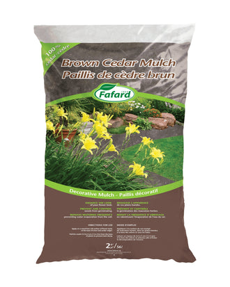 Paillis de Cèdre Brun 56L (2 pi³) – Fafard — photo sur fond blanc