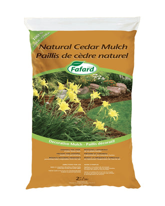 Paillis de cèdre naturel Fafard — photo sur fond blanc