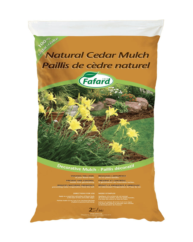 Paillis de cèdre naturel Fafard — photo sur fond blanc
