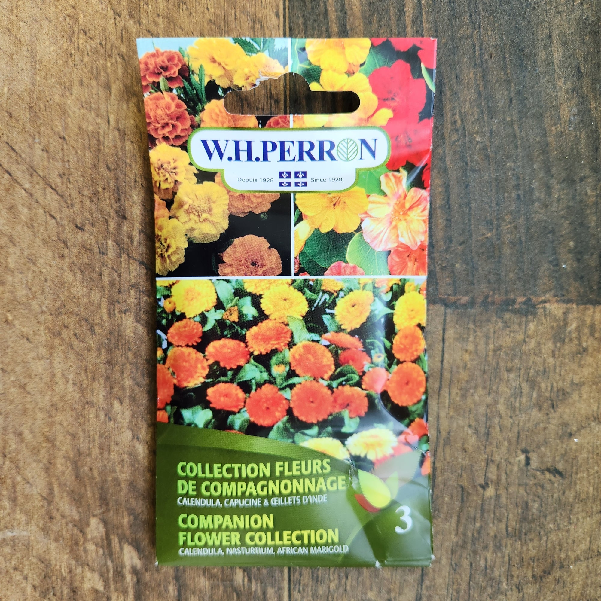Companion flower collection (Calendula, Nasturtium & Marigolds)