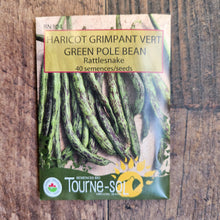 Organic 'Rattlesnake' climbing bean