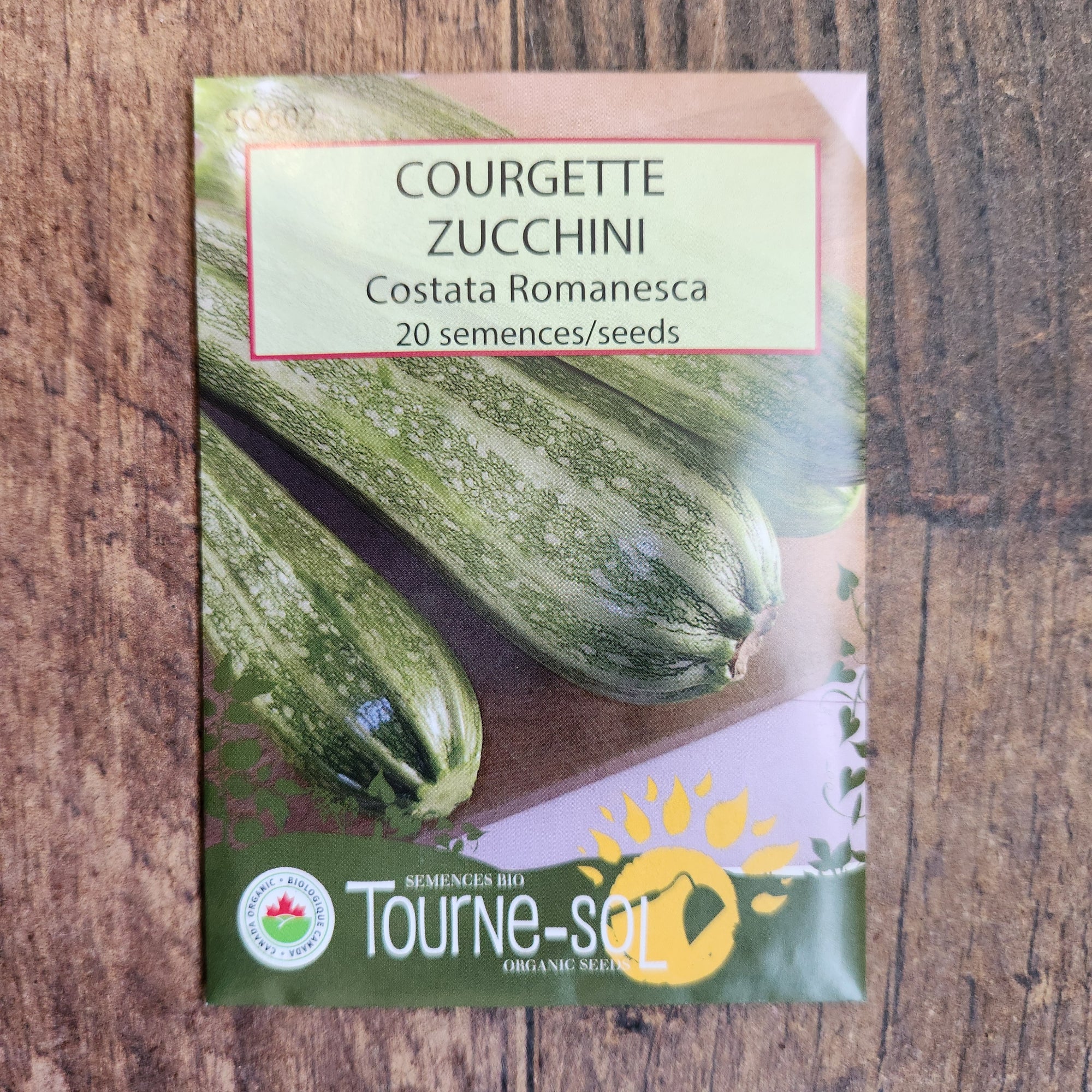Zucchini ‘Costata Romanesco’ (Cucurbita pepo)