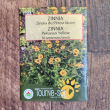 Zinnia 'Peruvian Yellow' bio