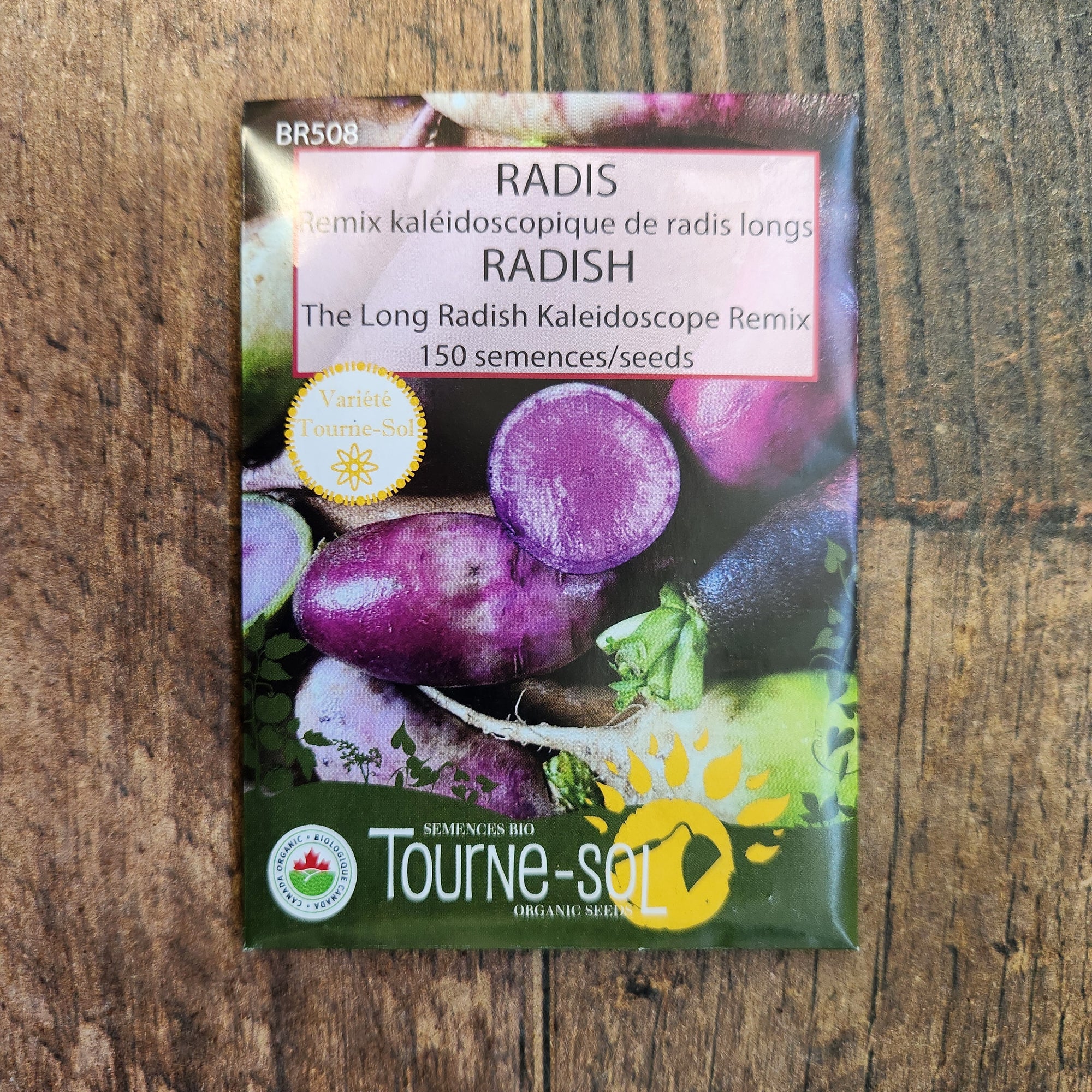 Mélange kaléidoscopique de radis longs (<em>Raphanus sativus</em>)