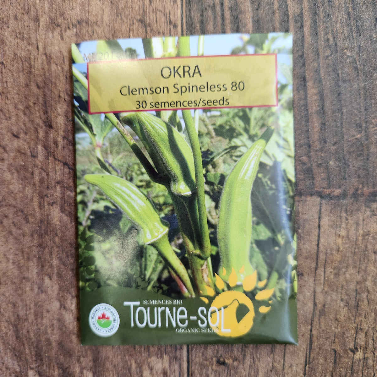 Okra 'Clemson Spineless 80' organic