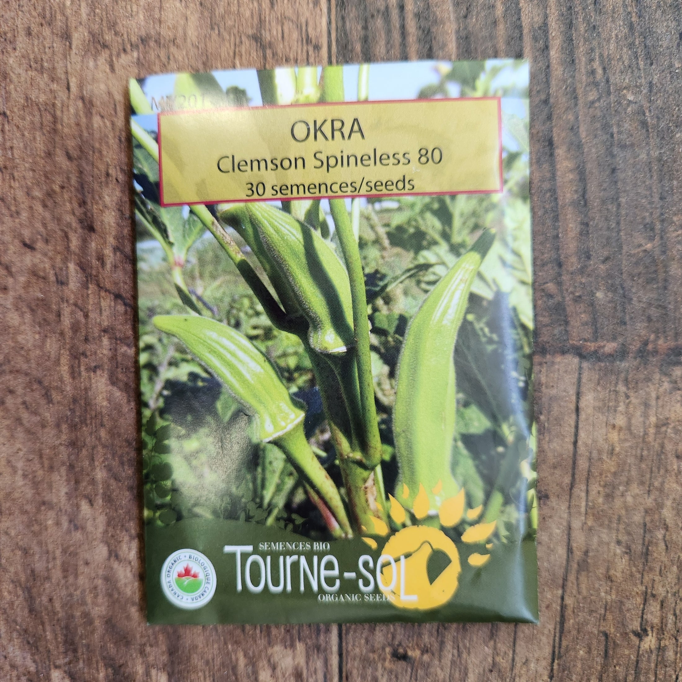 Okra 'Clemson Spineless 80' organic