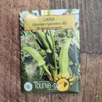 'Clemson Spineless 80' Okra organic