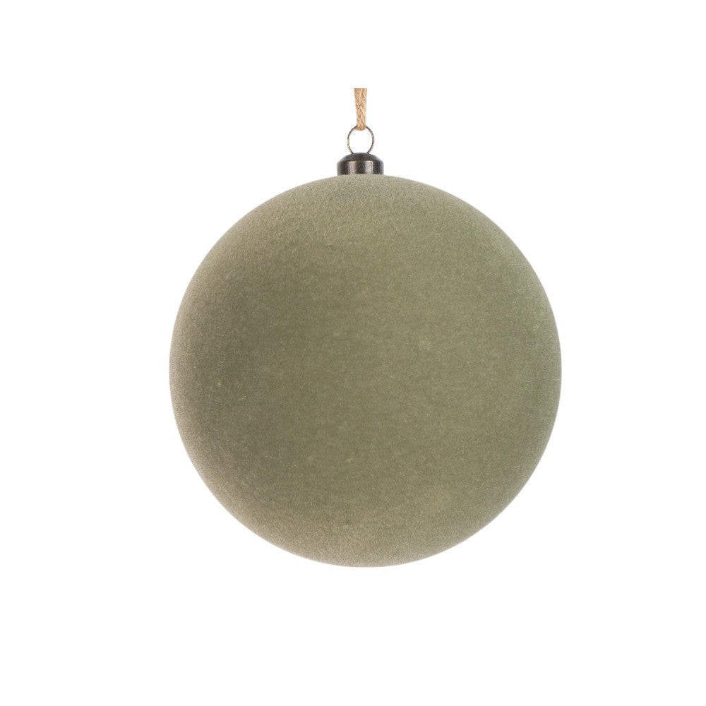 Boule floquée en velours – Vert