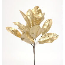 Bouquet de feuilles métallisées scintillantes – Doré