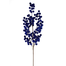 Tige de baies floquées – Bleu