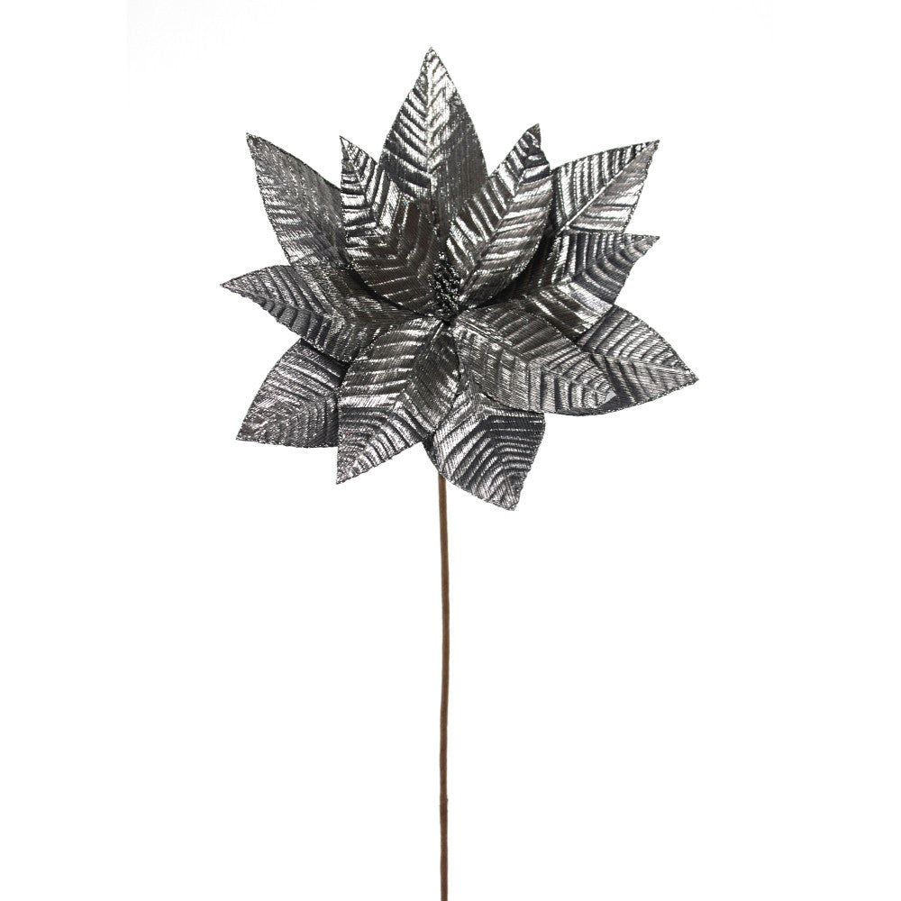 Tige de poinsettia – Noir / Argent