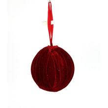 Boule en velours de 120 mm – Rouge