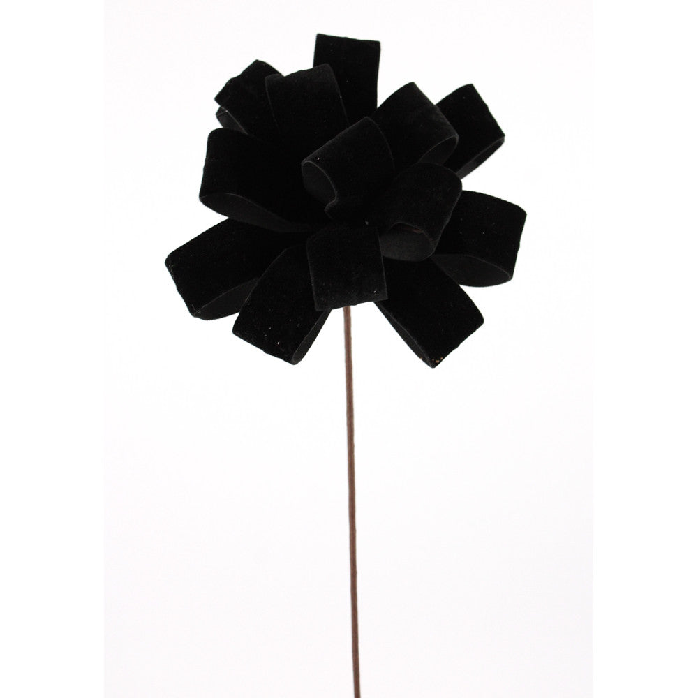 Tige de ruban en velours – Noir