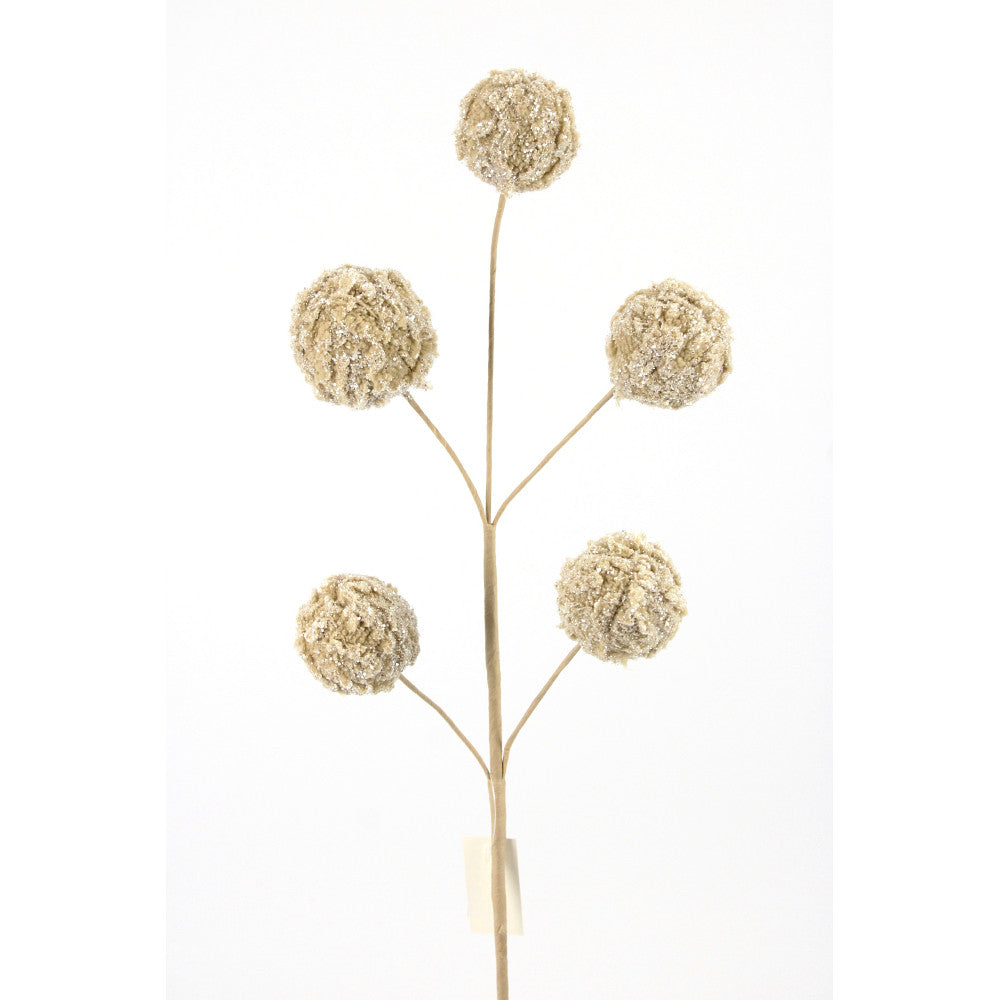 Tige de boules de neige – Taupe