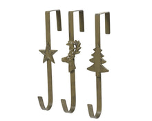 Porte-couronne de Noël en fer – Brun