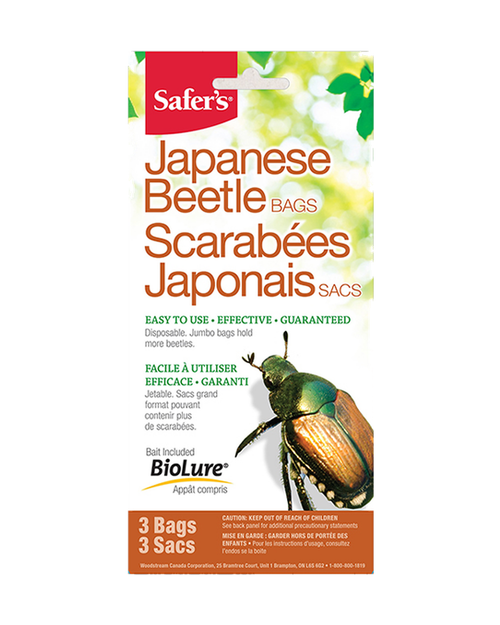 3 sacs de rechange pour piège à scarabées japonais Safer's®