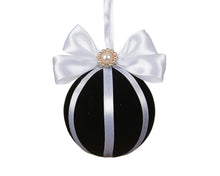 Boule de Noël avec rubans – Noir / Multicolore