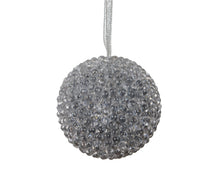 Boule de Noël en mousse texturée – Argent