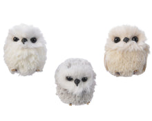Hibou décoratif de Noël en plumes – Assorti