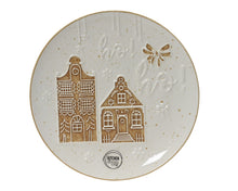 Assiette à dessert maisons en pain d’épice – Blanc
