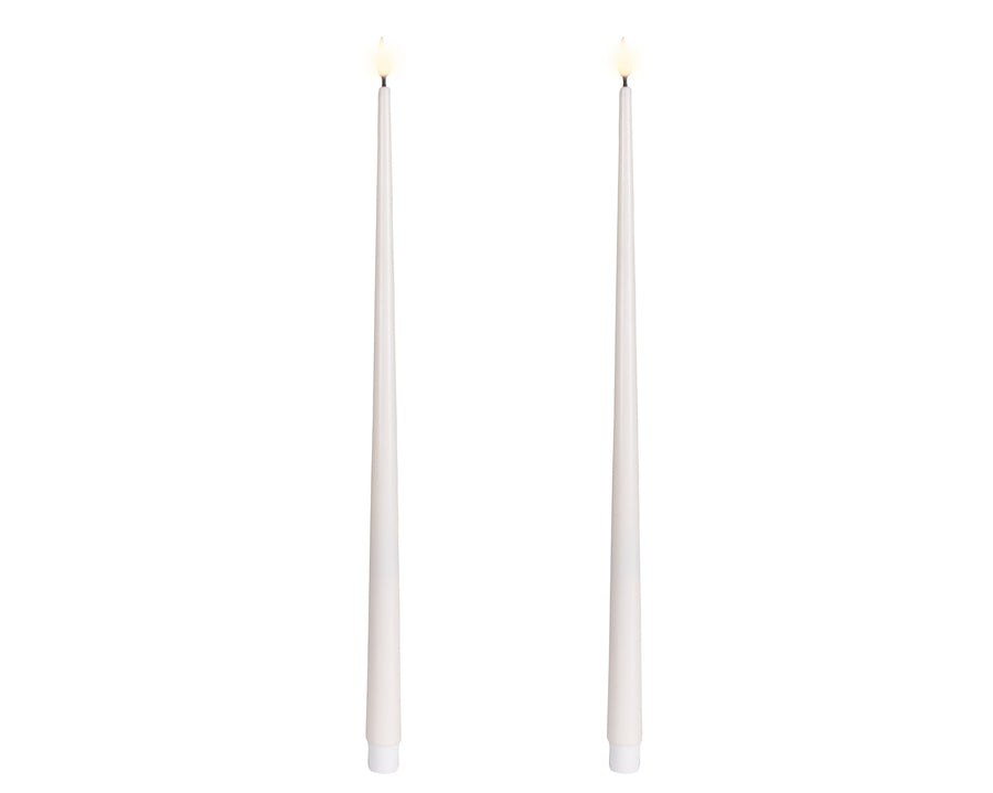 Bougie LED cierge effet flamme – Multicolore