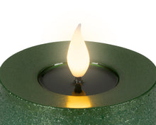 Ensemble de 3 bougies LED pilier – Vert
