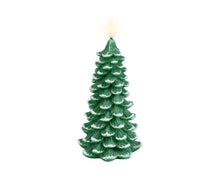 Bougie LED sapin à flamme mobile – Vert