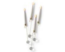 Ensemble de 4 bougies LED pour sapin – Blanc
