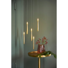 Ensemble de 10 bougies LED pour sapin – Doré