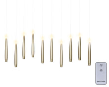 Ensemble de 10 bougies LED pour sapin – Doré
